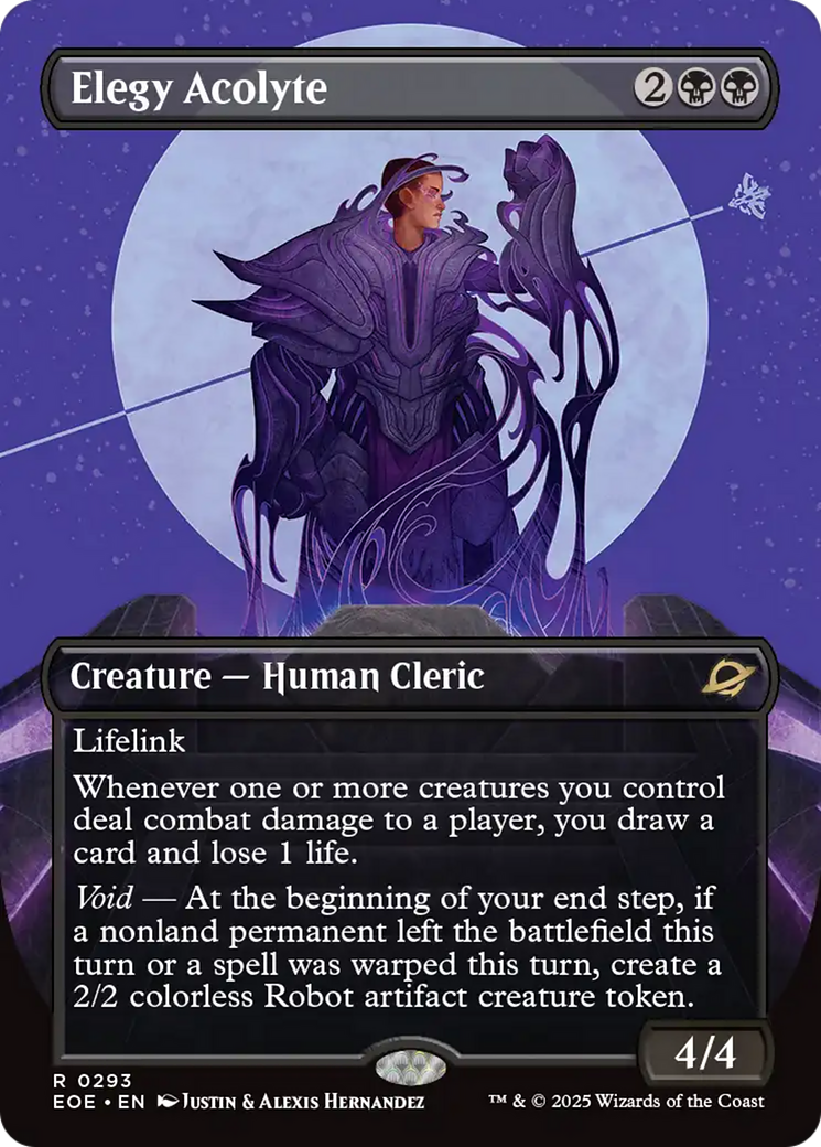 Elegy Acolyte (Borderless) [Edge of Eternities] | Black Swamp Games