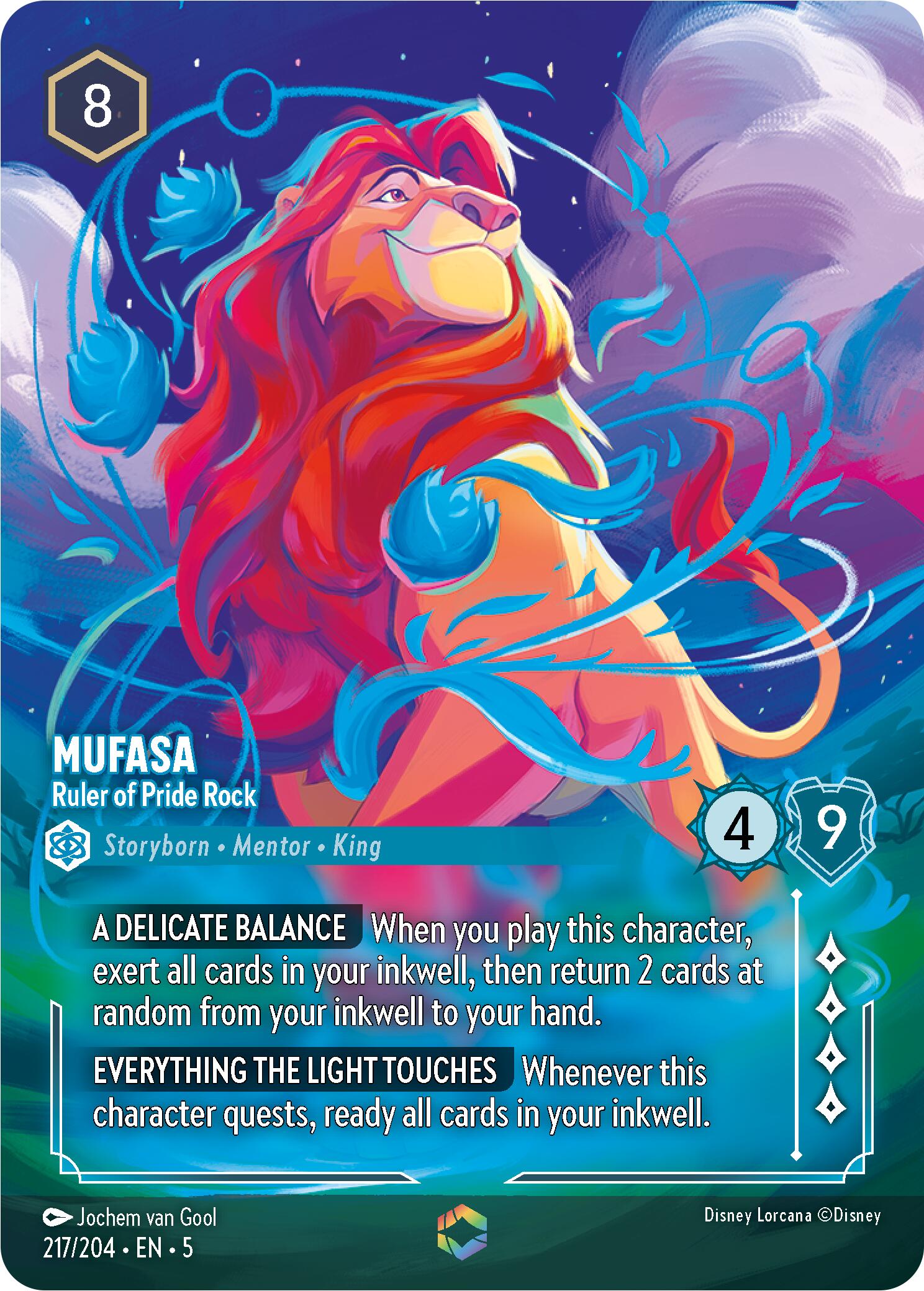 Mufasa - Ruler of Pride Rock (Enchanted) (217/204) [Shimmering Skies] | Black Swamp Games