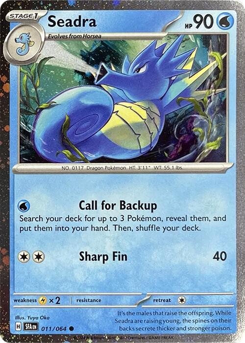 Seadra (011/064) (Cosmos Holo) [Miscellaneous Cards] | Black Swamp Games