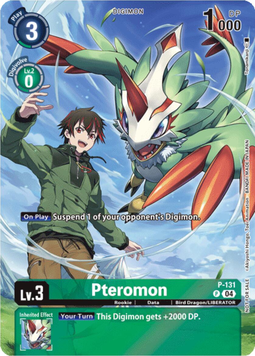 Pteromon [P-131] (Digimon Liberator Promotion) (Textured) [Promotional Cards] | Black Swamp Games