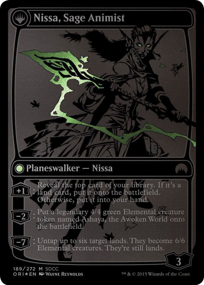 Nissa, Vastwood Seer // Nissa, Sage Animist [San Diego Comic-Con 2015] | Black Swamp Games