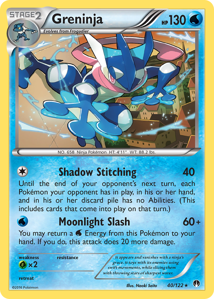 Greninja (40/122) [XY: BREAKpoint] | Black Swamp Games
