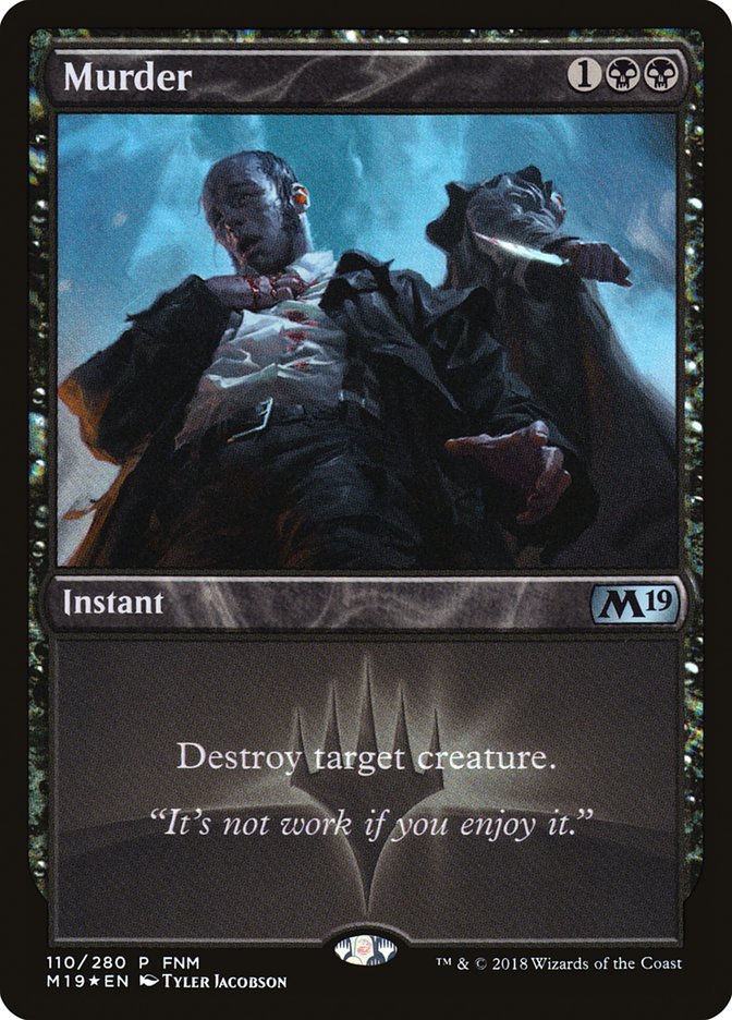 Murder (FNM) [Core Set 2019 Promos] | Black Swamp Games