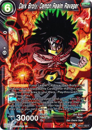 Dark Broly, Demon Realm Ravager (BT11-133) [Vermilion Bloodline] | Black Swamp Games