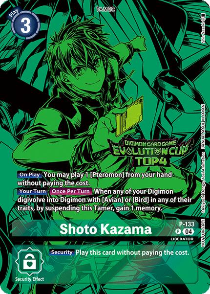 Shoto Kazama [P-133] (2024 Evolution Cup Top 4) [Promotional Cards] | Black Swamp Games