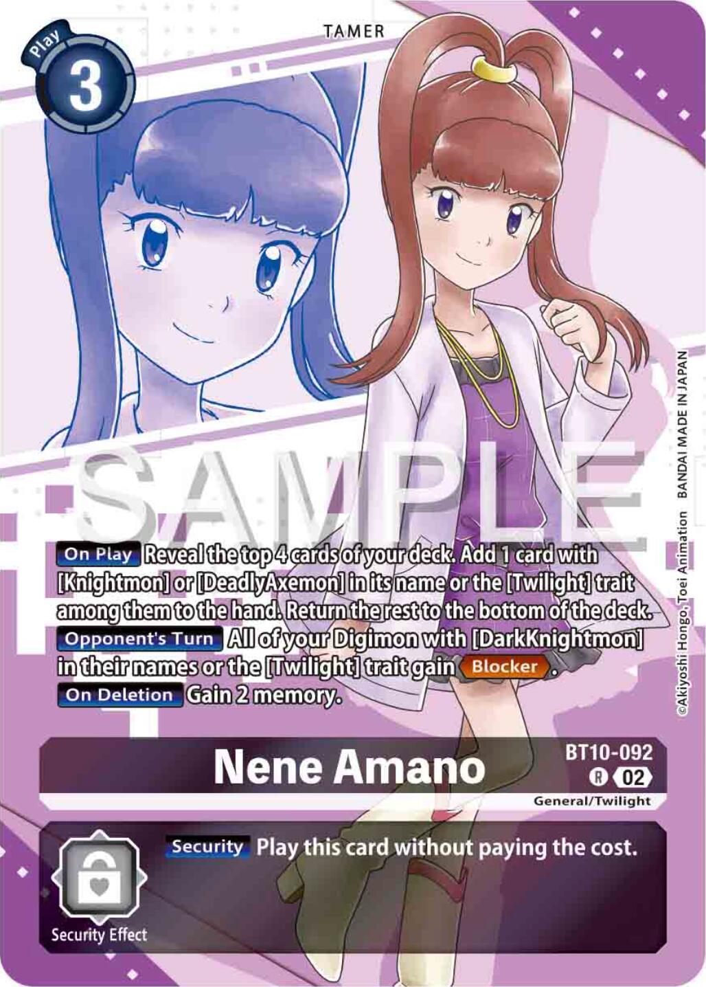 Nene Amano [BT10-092] (Premium Heroines Set) [Xros Encounter] | Black Swamp Games