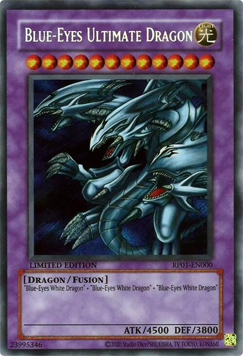 Blue-Eyes Ultimate Dragon [RP01-EN000] Secret Rare | Black Swamp Games