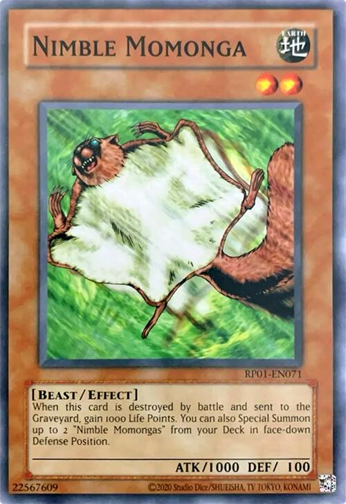 Nimble Momonga [RP01-EN071] Common | Black Swamp Games