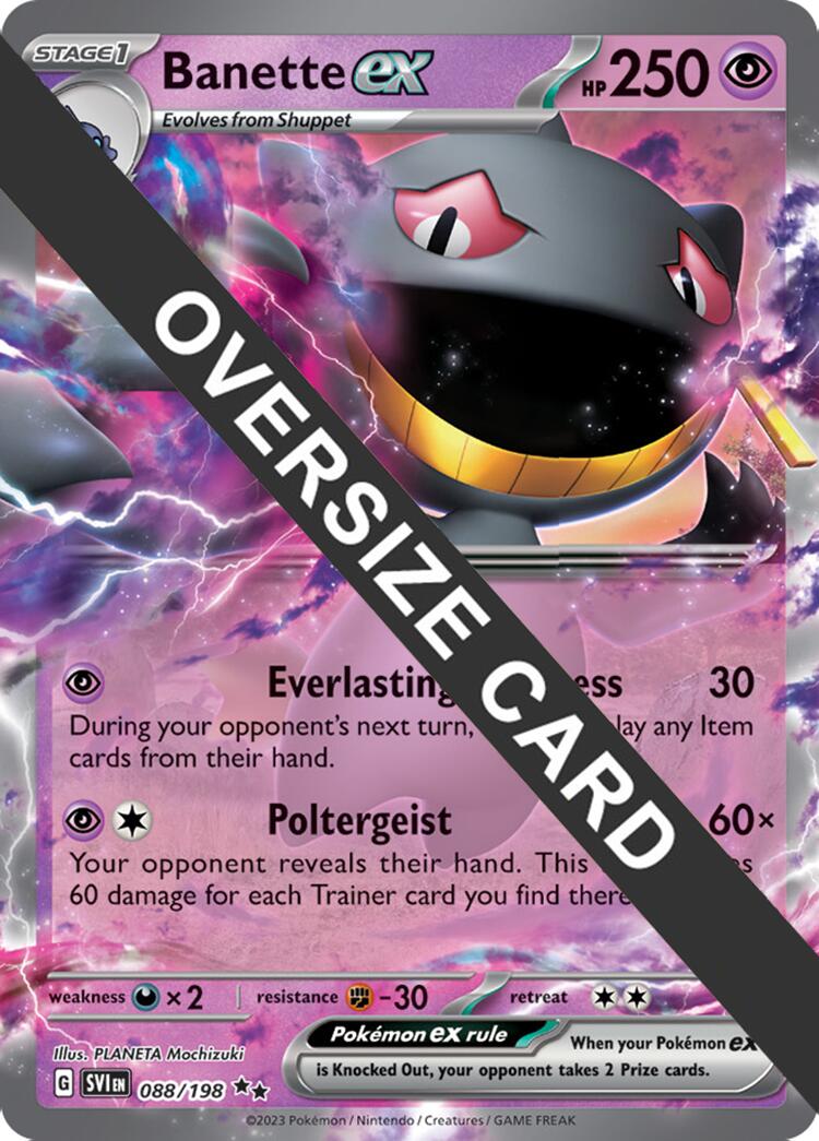 Banette ex (088) (Jumbo Card) [Scarlet & Violet: Black Star Promos] | Black Swamp Games