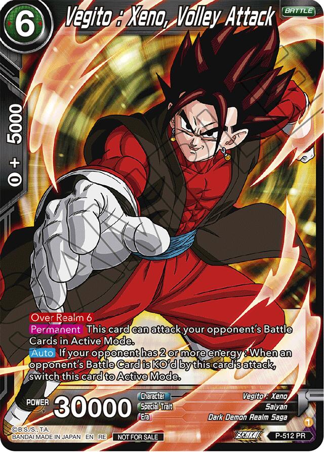 Vegito : Xeno, Volley Attack (Deluxe Pack 2024 Vol.1) (P-512) [Promotion Cards] | Black Swamp Games