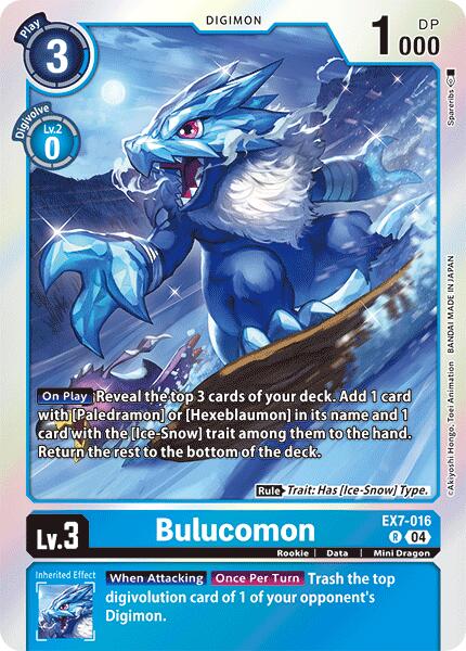 Bulucomon [EX7-016] [Digimon LIBERATOR] | Black Swamp Games