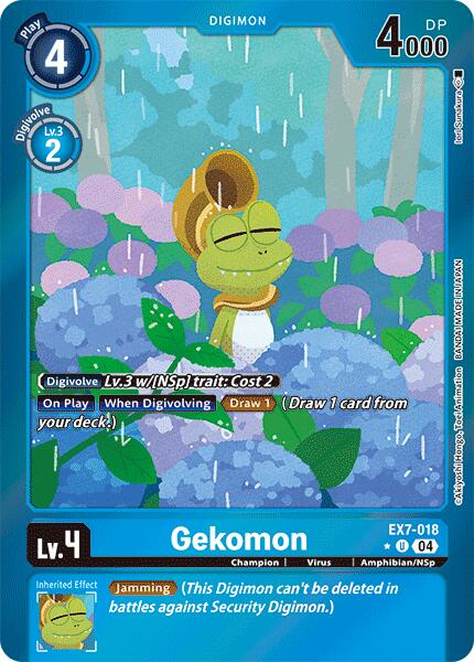 Gekomon [EX7-018] (Foil) [Digimon LIBERATOR] | Black Swamp Games