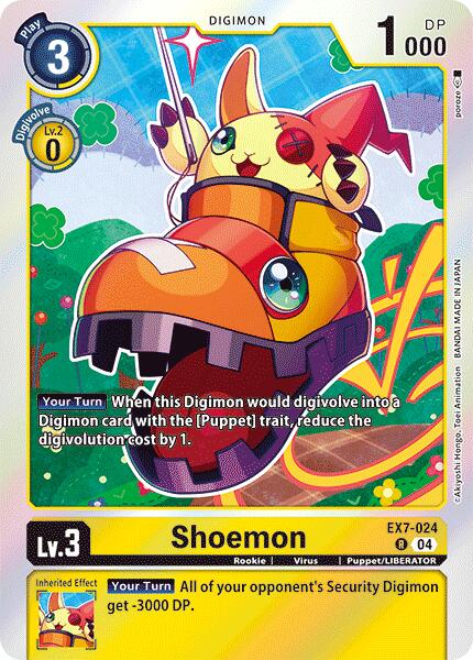 Shoemon [EX7-024] [Digimon LIBERATOR] | Black Swamp Games