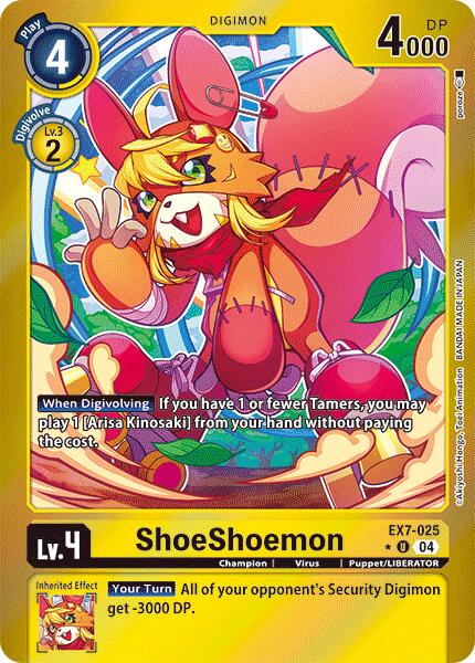 ShoeShoemon [EX7-025] (Foil) [Digimon LIBERATOR] | Black Swamp Games