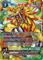 SaberLeomon ACE [EX7-029] (Alternate Art) [Digimon LIBERATOR] | Black Swamp Games