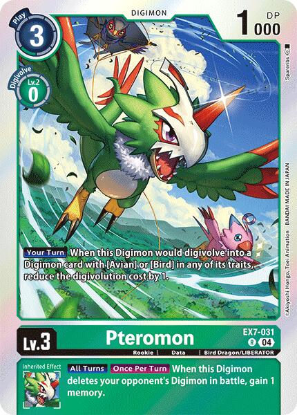 Pteromon [EX7-031] [Digimon LIBERATOR] | Black Swamp Games