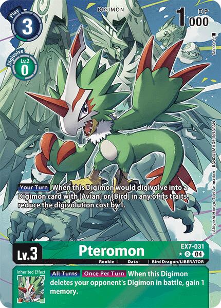 Pteromon [EX7-031] (Alternate Art) [Digimon LIBERATOR] | Black Swamp Games