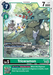 Triceramon [EX7-035] [Digimon LIBERATOR] | Black Swamp Games