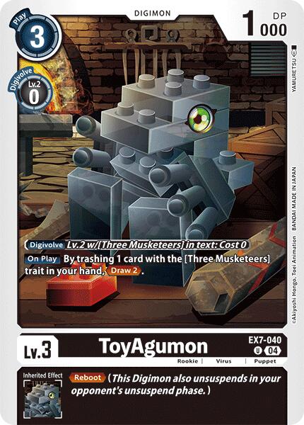 ToyAgumon [EX7-040] - EX7-040 [Digimon LIBERATOR] | Black Swamp Games