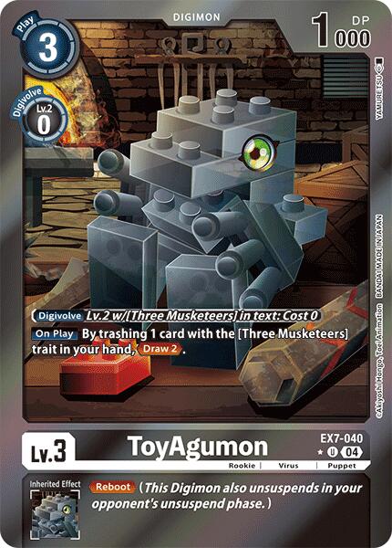 ToyAgumon [EX7-040] - EX7-040 (Foil) [Digimon LIBERATOR] | Black Swamp Games