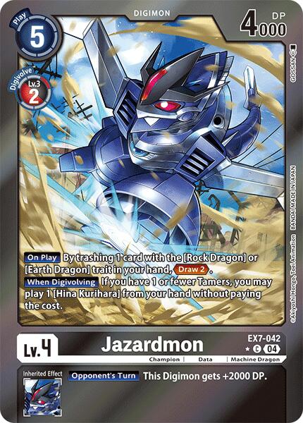 Jazardmon [EX7-042] (Foil) [Digimon LIBERATOR] | Black Swamp Games