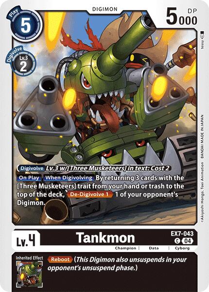 Tankmon [EX7-043] [Digimon LIBERATOR] | Black Swamp Games