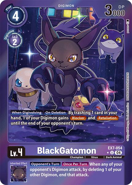 BlackGatomon [EX7-054] (Foil) [Digimon LIBERATOR] | Black Swamp Games