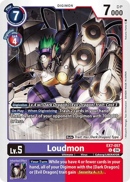 Loudmon [EX7-057] [Digimon LIBERATOR] | Black Swamp Games