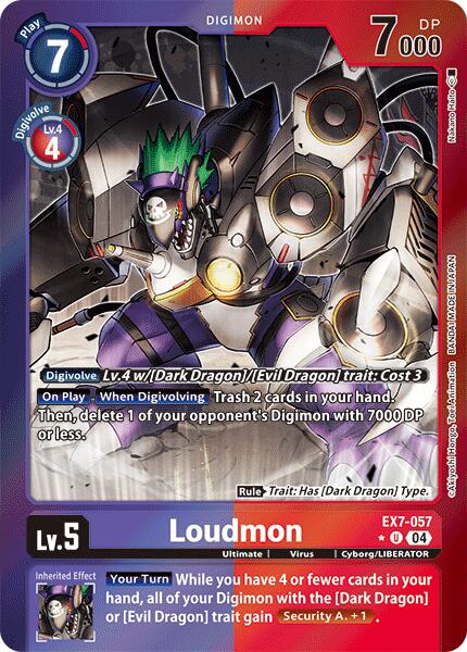 Loudmon [EX7-057] (Foil) [Digimon LIBERATOR] | Black Swamp Games