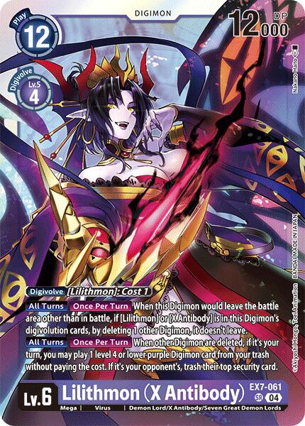 Lilithmon [EX7-061] (X Antibody) [Digimon LIBERATOR] | Black Swamp Games