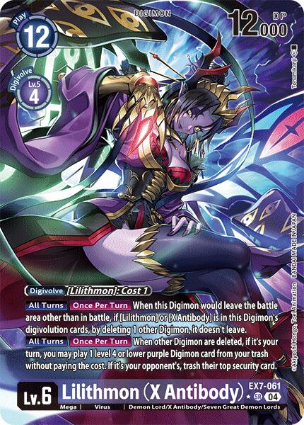 Lilithmon [EX7-061] (X Antibody) (Alternate Art) [Digimon LIBERATOR] | Black Swamp Games