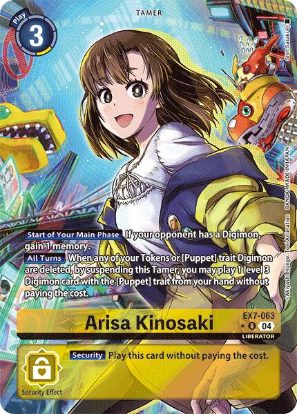 Arisa Kinosaki [EX7-063] (Alternate Art) [Digimon LIBERATOR] | Black Swamp Games