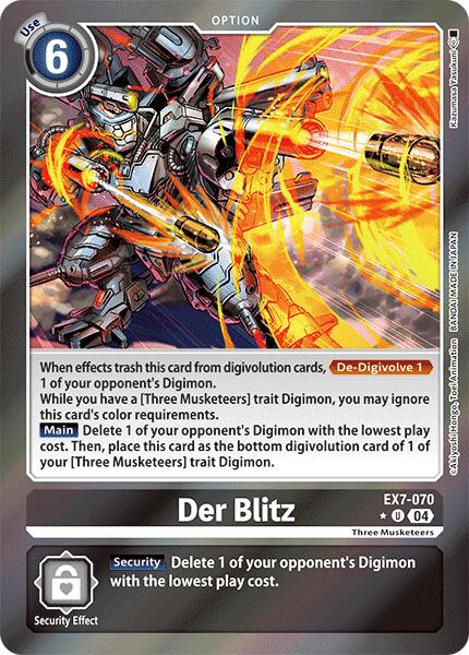 Der Blitz [EX7-070] (Foil) [Digimon LIBERATOR] | Black Swamp Games