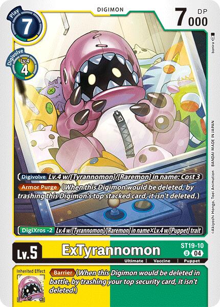 ExTyrannomon [ST19-10] [Starter Deck: Fable Waltz] | Black Swamp Games