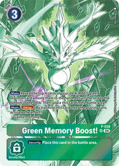 Green Memory Boost! [P-038] (Starter Deck 18 Exclusive) [Starter Deck: Guardian Vortex Promos] | Black Swamp Games