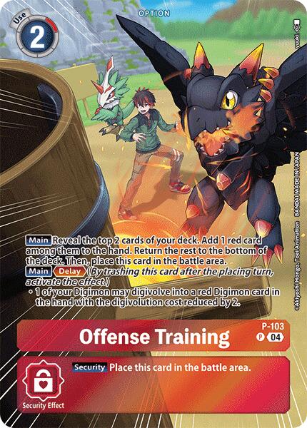 Offense Training [P-103] (Starter Deck 18 Exclusive) [Starter Deck: Guardian Vortex Promos] | Black Swamp Games