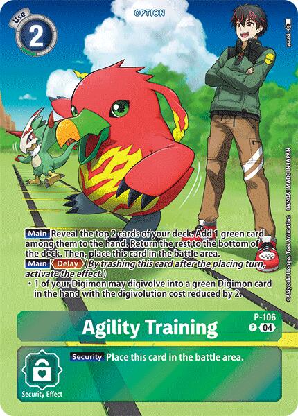 Agility Training [P-106] (Starter Deck 18 Exclusive) [Starter Deck: Guardian Vortex Promos] | Black Swamp Games