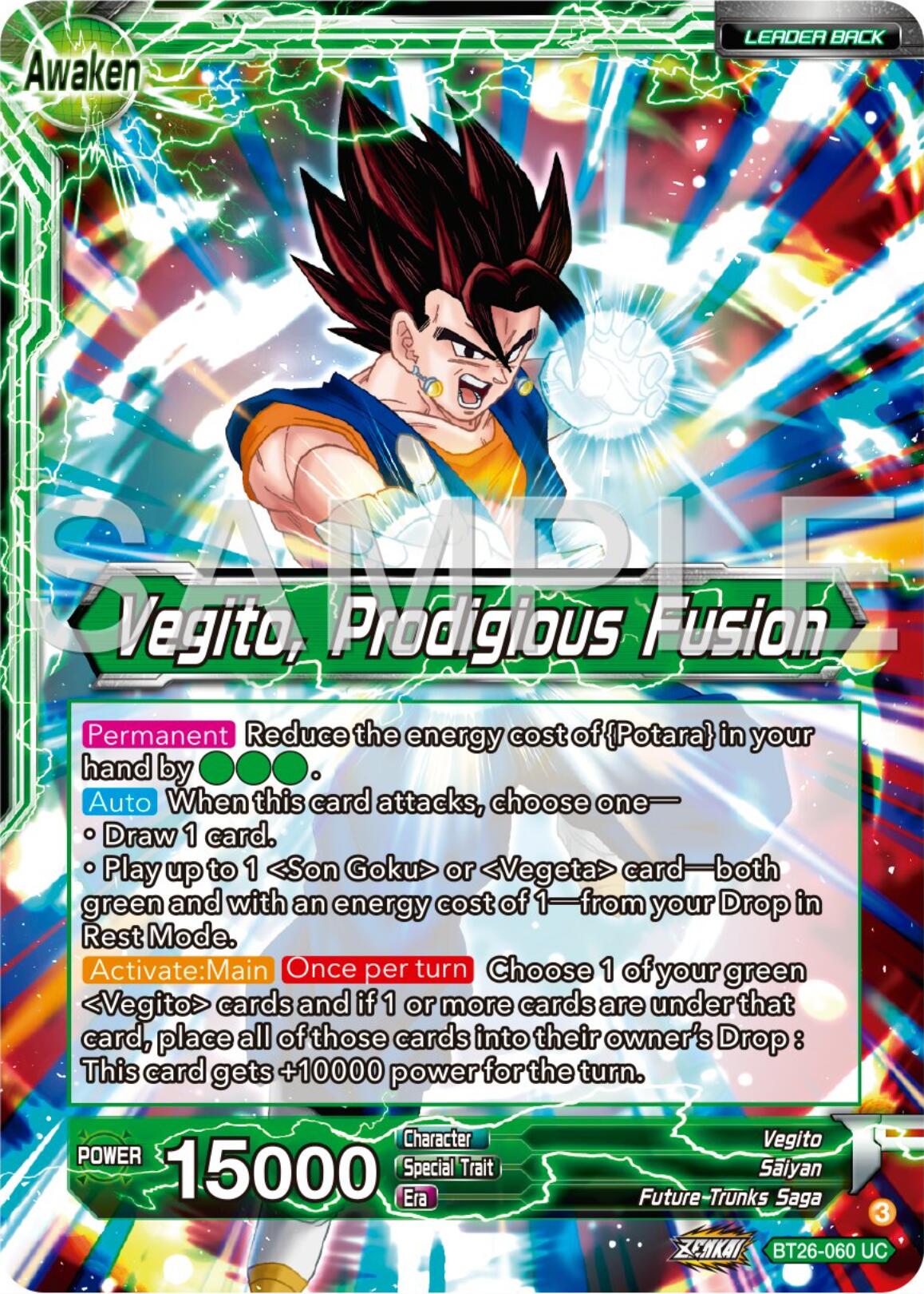 Son Goku & Vegeta // Vegito, Prodigious Fusion (BT26-060) [Ultimate Advent] | Black Swamp Games