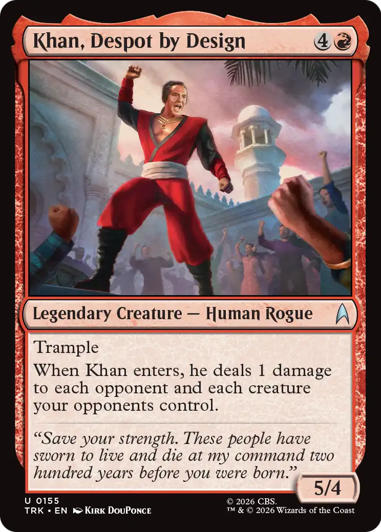 Khan, Despot by Design [Star Trek] | Black Swamp Games