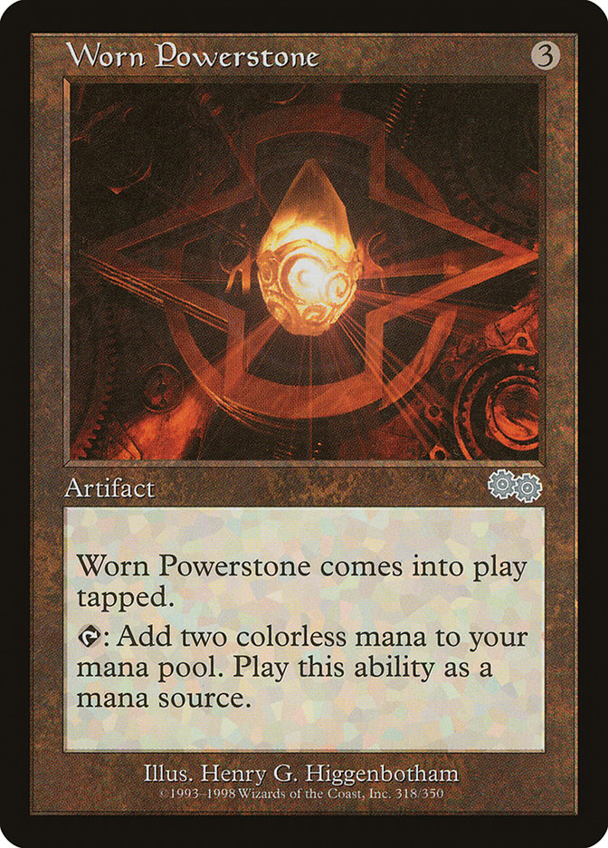 Worn Powerstone [Urza's Saga] | Black Swamp Games