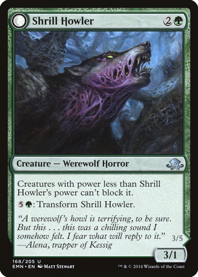 Shrill Howler // Howling Chorus [Eldritch Moon] | Black Swamp Games