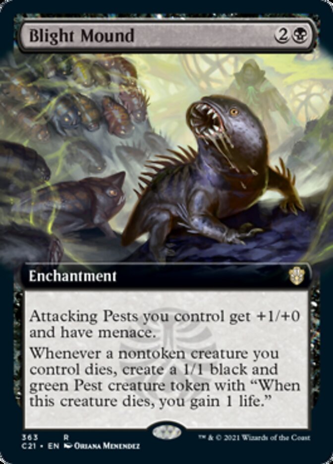 Blight Mound (Extended Art) [Commander 2021] | Black Swamp Games