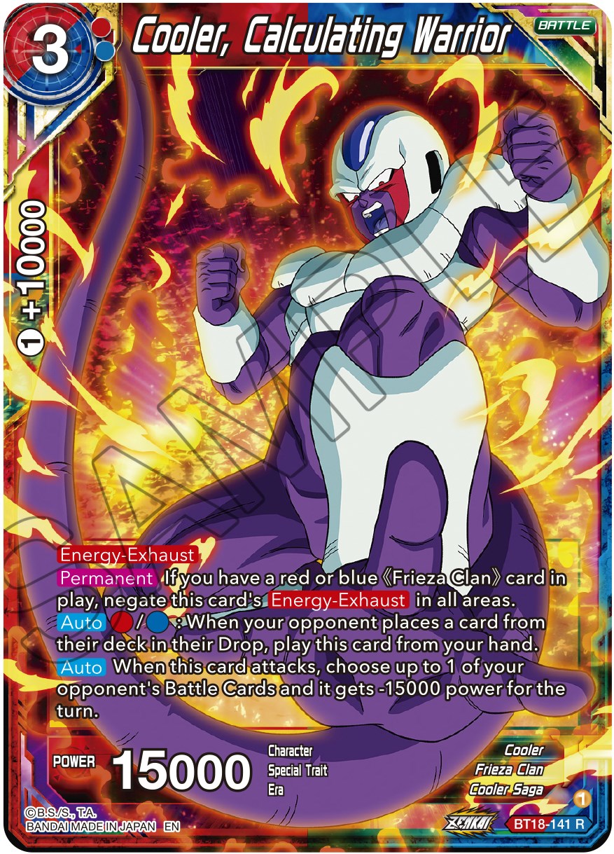 Cooler, Calculated Warrior (BT18-141) [Dawn of the Z-Legends] | Black Swamp Games
