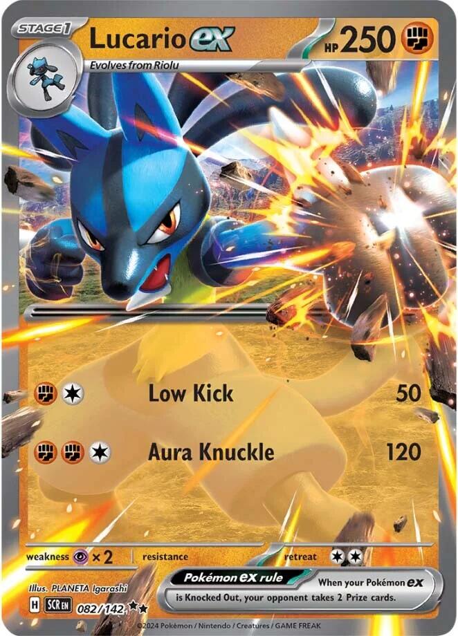 Lucario ex (082/142) [Scarlet & Violet: Stellar Crown] | Black Swamp Games