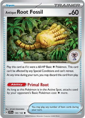 Antique Root Fossil (130/142) [Scarlet & Violet: Stellar Crown] | Black Swamp Games