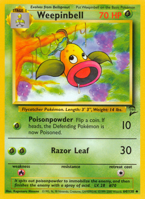 Weepinbell (64/130) [Base Set 2] | Black Swamp Games