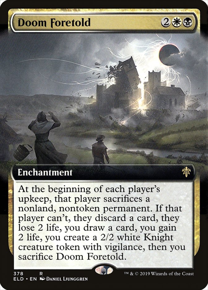 Doom Foretold (Extended Art) [Throne of Eldraine] | Black Swamp Games