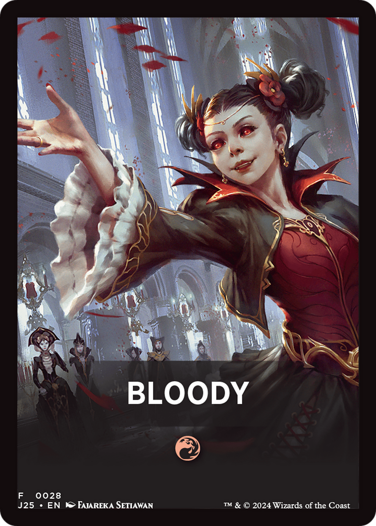 Bloody Theme Card [Foundations Jumpstart Front Cards] | Black Swamp Games