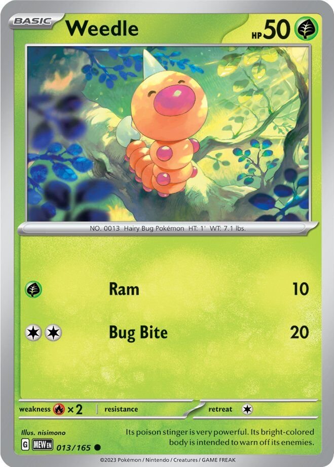 Weedle (013/165) [Scarlet & Violet 151] | Black Swamp Games