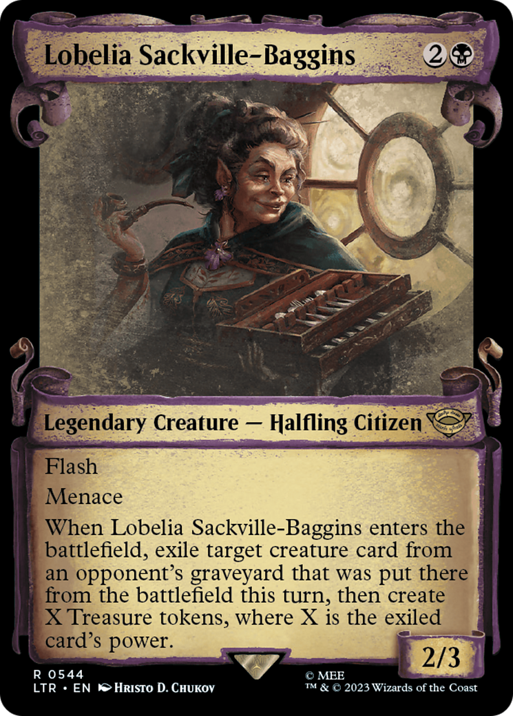 Lobelia Sackville-Baggins [The Lord of the Rings: Tales of Middle-Earth Showcase Scrolls] | Black Swamp Games